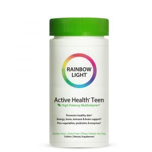 Witaminy dla nastolatków z kompleksem skóry, Active Health Teen, Rainbow Light, 90 tabletek