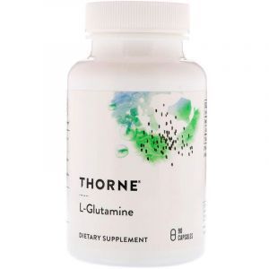 L-Glutamina, L-Glutamina, Thorne Research, 90 Kapsułki