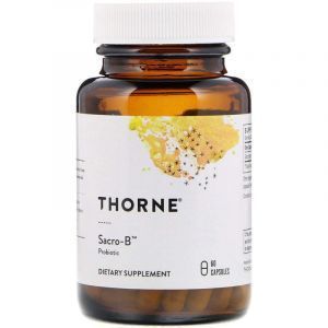 Сахаромицеты буларди, Sacro-B Probiotic, Thorne Research, 60 капсул (Default)