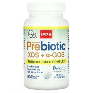 Пребиотики, Prebiotics XOS+GOS, Jarrow Formulas, 90 жевательных таблеток