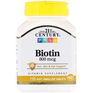 Biotyna, biotyna, XXI wiek, 800 mcg, 110 tabletek