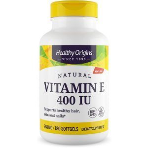 Витамин Е, Vitamin E, Healthy Origins, 400 МЕ, 180 капсул