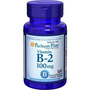 Puritan's Pride, Vitamin B-2 (Riboflavin) 100 mg