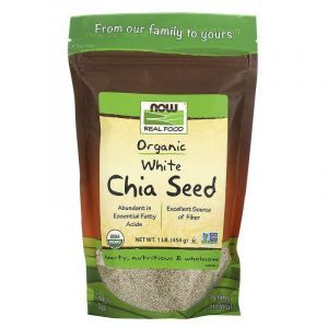 Nasiona Chia, Nasiona Chia, Now Foods, białe, 454 gr