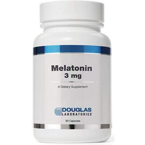 Melatonina, Melatonina, Douglas Laboratories, Obsługuje cykle snu / czuwania, 3 mg, 60 kapsułek