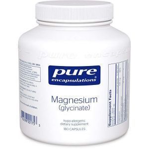 Glicynian magnezu, czyste kapsułki, stres, sen, serce, nerwy, mięśnie i metabolizm, 180 kapsułek