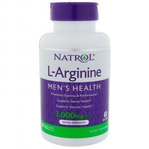 Arginina, L-arginina, Natrol, 3000 mg, 90 tabletek