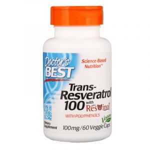 Ресвератрол, Resveratrol, Doctor's Best, 100 мг, 60 капсул (Default)