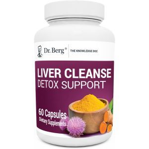 Детоксикация печени, Liver Cleanse Detox Capsules, Dr. Berg, 60 капсул