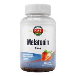 Melatonina, melatonina, KAL, truskawka, 5 mg, 60 tabletek do żucia