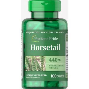 Хвощ полевой, Horsetail, Puritan's Pride, 440 мг, 100 капсул
