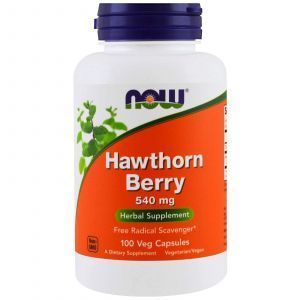 Боярышник, Hawthorn Berry, Now Foods, 540 мг, 100 капсул