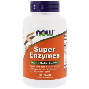 Энзимы, Super Enzymes, Now Foods, 90 таблет