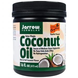 Кокосовое масло, Coconut Oil, Jarrow Formulas, органическое, 473 г 