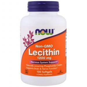 Lecytyna, Now Foods, 1200 mg, 100 Kapsulek