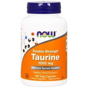 Таурин, Taurine, Now Foods, 1000 мг, 100 капс