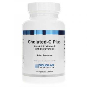 Витамин С плюс, Chelated-C Plus, Douglas Laboratories, хелатный 100 вегетарианских капсул
