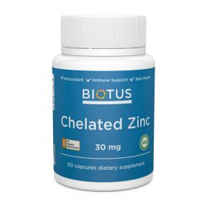 Chelatowany Cynk, Biotus, 30 mg, 60 Kapsułek