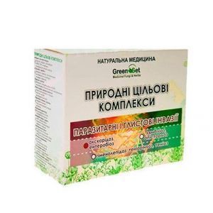 Naturalny kompleks docelowy "Glistnica, enterobiaza (owsiki, glisty)", GreenSet, preparaty ziołowe, 4 szt.