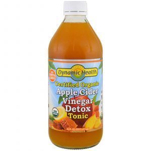 Яблочный уксус органик, Apple Cider Vinegar, Dynamic Health Laboratories, 473 мл