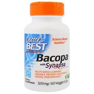 Bacopa (Bacopa With Synapsa), Doctor's Best, 320 мг, 60 капсул 