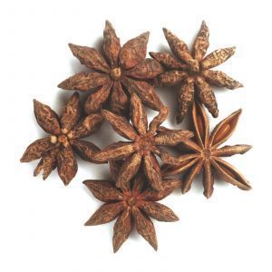 Бадьян, цельный, Organic Whole Star Anise Select, Frontier Natural Products, органик, 453 г