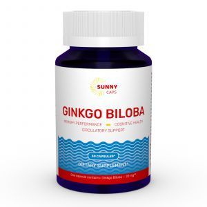 Ginkgo Biloba, Sunny Caps, 20 mg, 30 Kapsułek