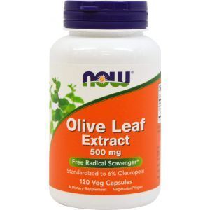 Liść oliwny, Now Foods, ekstrakt, 500 mg, 120 kapsułek