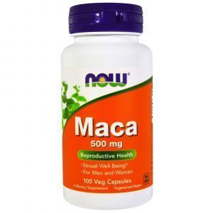 Мака (Maca), Now Foods, 500 мг, 100 капсу