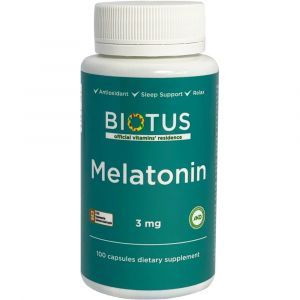 Melatonina, Melatonina, Biotus, 3 mg, 100 kapsułek