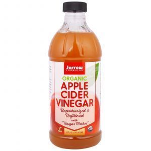 Органический яблочный уксус, Organic Apple Cider Vinegar, Jarrow Formulas, 473 мл