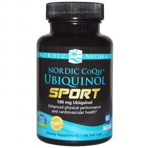 Ubiquinol Q10 dla sportowców, Ubiquinol CoQ10, Nordic Naturals, 100 mg, 60 kapsułek