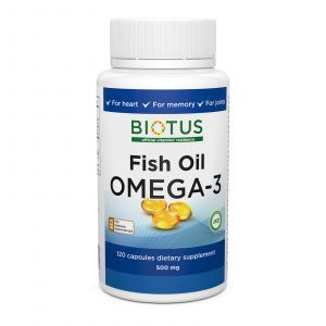 Omega-3 islandzki olej rybny, olej rybny Omega-3, biotus, 120 kapsułek