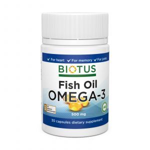 Omega-3 islandzki olej z ryb, Omega-3 olej z ryb, Biotus, 30 kapsułek
