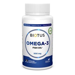 Omega-3 islandzki olej rybny, olej rybny Omega-3, biotus, 120 kapsułek