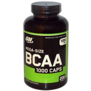 BCAA Mega, Mega-Size BCAA, optymalne odżywianie, 1000 mg, 200 kapsułek