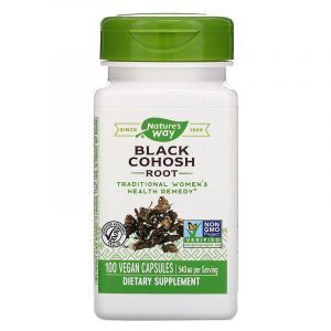 Клопогон (Цимицифуга), Black Cohosh, Nature's Way, корень, 540 мг, 100 капсул