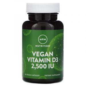 Витамин Д3 для веганов, Vitamin D3, MRM, 2500 МЕ, 60 капсул