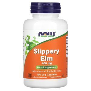 Скользкий вяз (Slippery Elm), Now Foods, 400 мг, 100 вегетарианских капсул