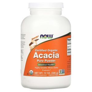 Волокна акации, Acacia Fiber, Now Foods, органик, 340 