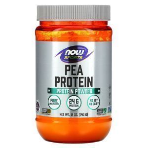 Гороховый протеин, Pea Protein, Now Foods, Sports, без вкуса, 340 г