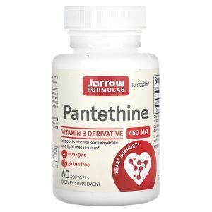 Пантетин, Pantethine, Jarrow Formulas, 450 мг, 60 капсул (Default)
