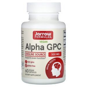  Альфа, Alpha-GPC, Jarrow Formulas, 300 мг, 60 кап.