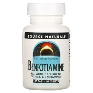 Benfotiamina, Source Naturals, 150 mg Tabletki 60
