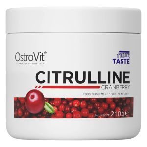 Цитруллин, Citrulline, OstroVit, вкус клюквы, 210 г
