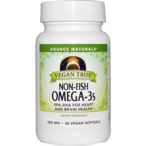 Wodorosty Omega-3, Non-Fish Omega-3, Source Naturals, Vegan, 300 mg, 30 kapsułek