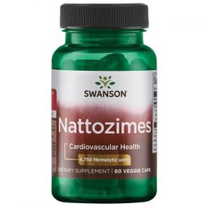 Наттокиназа, Nattozimes, Swanson, 195 мг, 60 вегетарианских капсул