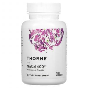 Rybozyd nikotynamidu, NiaCel 400, Thorne Research, 60 kapsułek